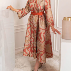 Midi Coat Dress with Belt